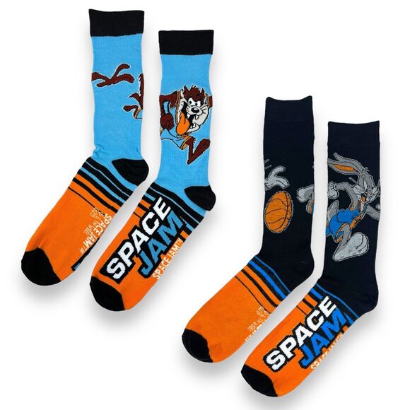 OFFICIAL Space Jam Crew Socks ADULT SHOE SIZE 6-12 Bugs Bunny & Taz Looney Tunes - Picture 12 of 15